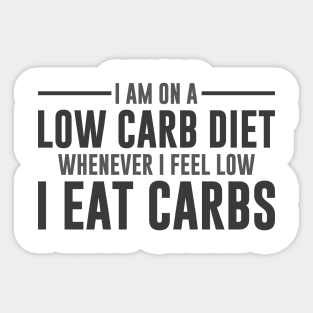 Feel Low Carbs Sticker